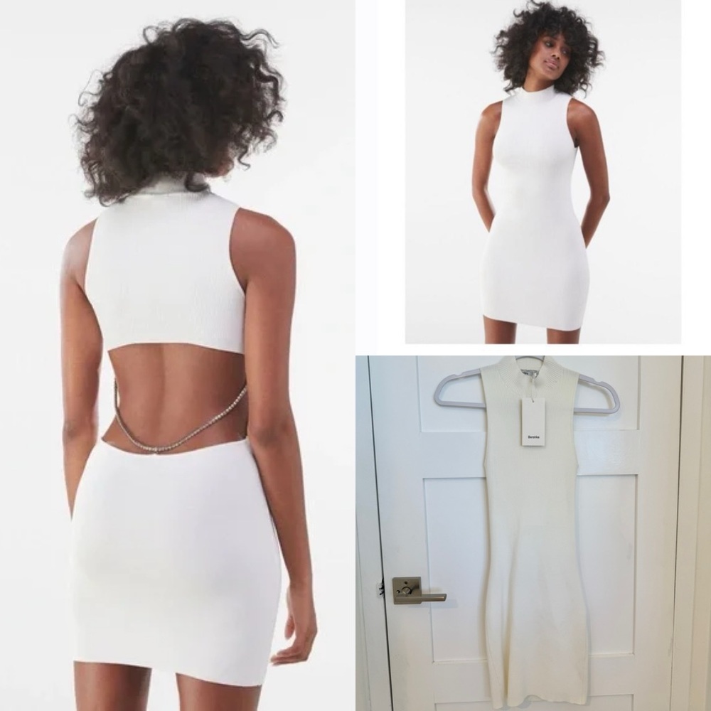 NWT Bershka White Sleeveless Dress